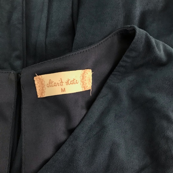 ALTAR'D STATE PAINTED SKY Faux Suede ROMPER - Picture 3 of 15